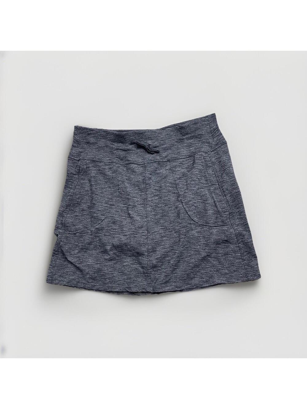 Kuhl Harmony Skirt Womens M Dark Gray Drawstring Multi Pocket Skort Outdoor Hike